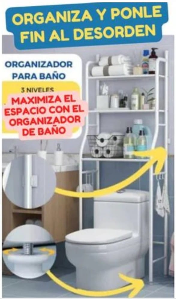 Estante Organizador Multiusos Para El Baño