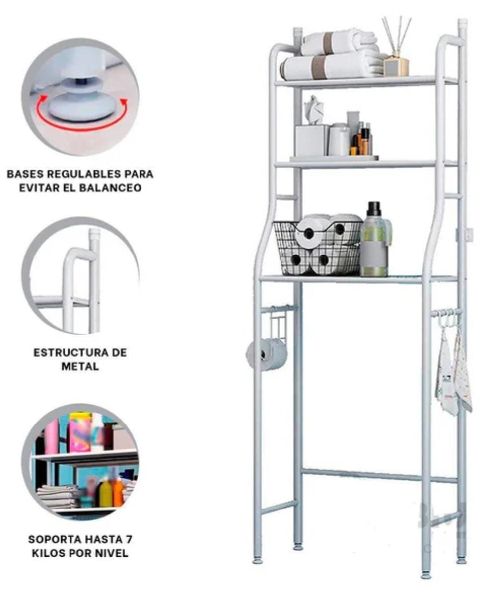 Estante Organizador Multiusos Para El Baño