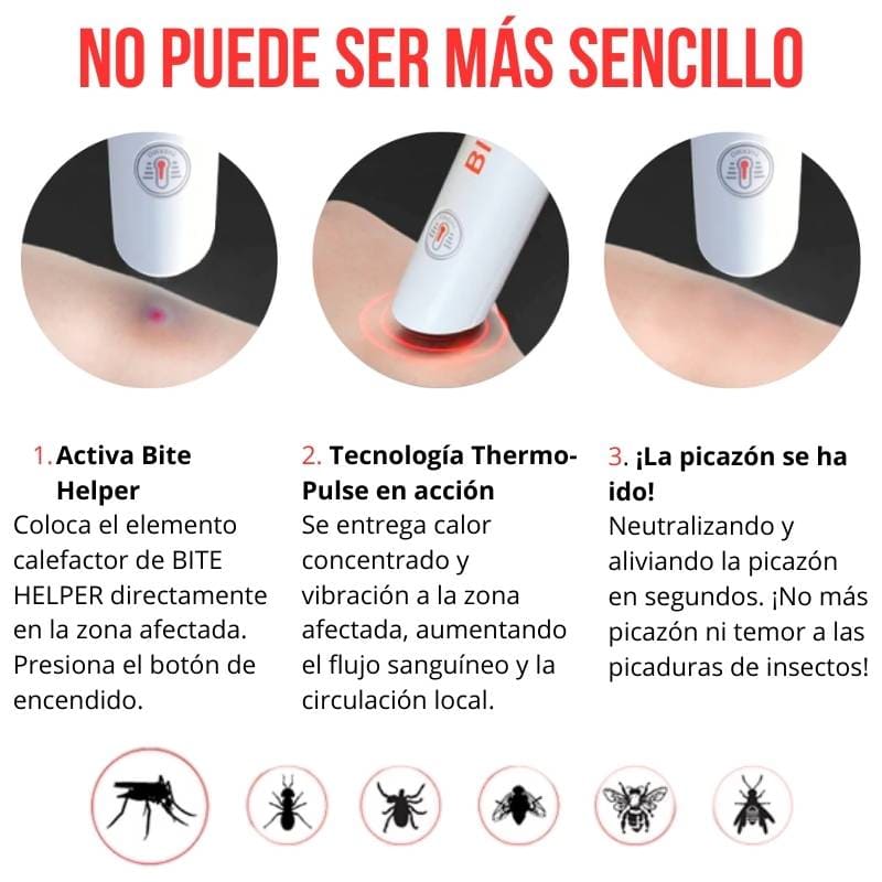 Bite Helper ® Neutralizador de Picazón, Alergias y Ronchas