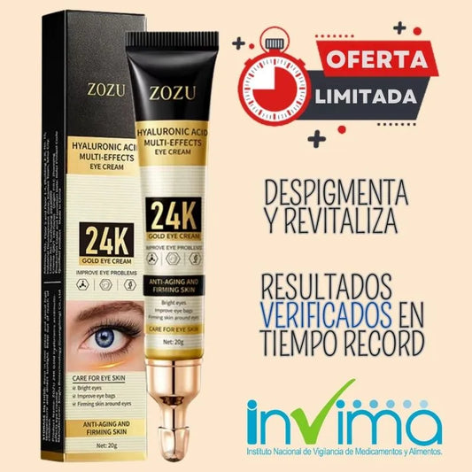 ZOZU Desvanecedor de Ojeras - Con Oro de 24k